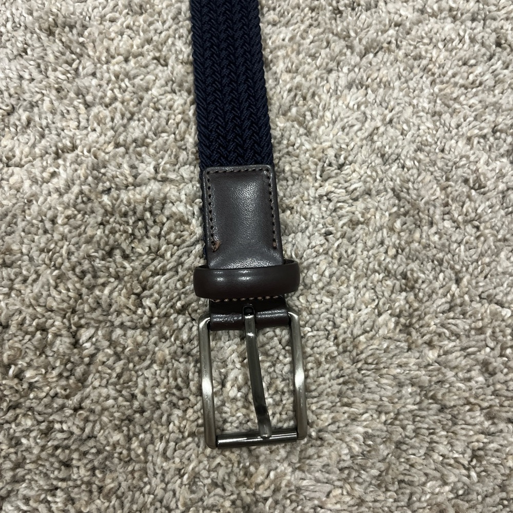 Old Navy Navy and Brown Belt Bag